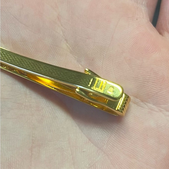 Dunhill Tie Clip - Vintage - Gold and Silver - Picture 5 of 6